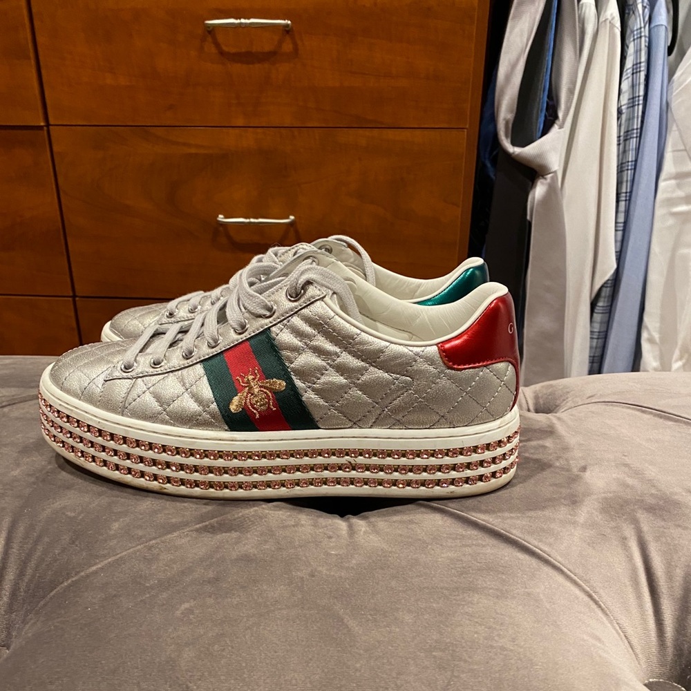 Gucci Ace crystal sneakers
